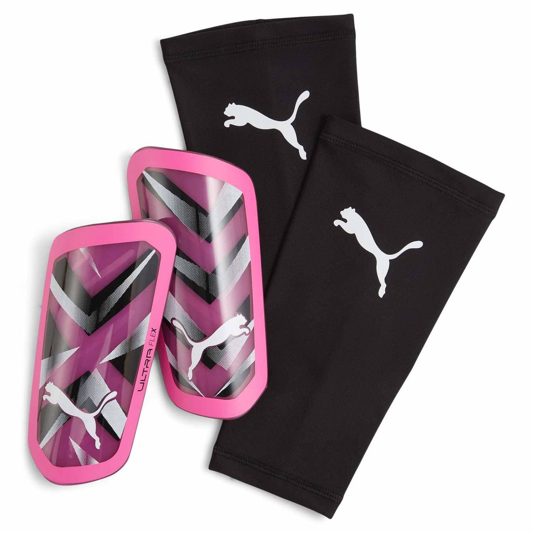 PUMA ULTRA Flex Sleeve Shin Guards Puma Pink / Black XS
