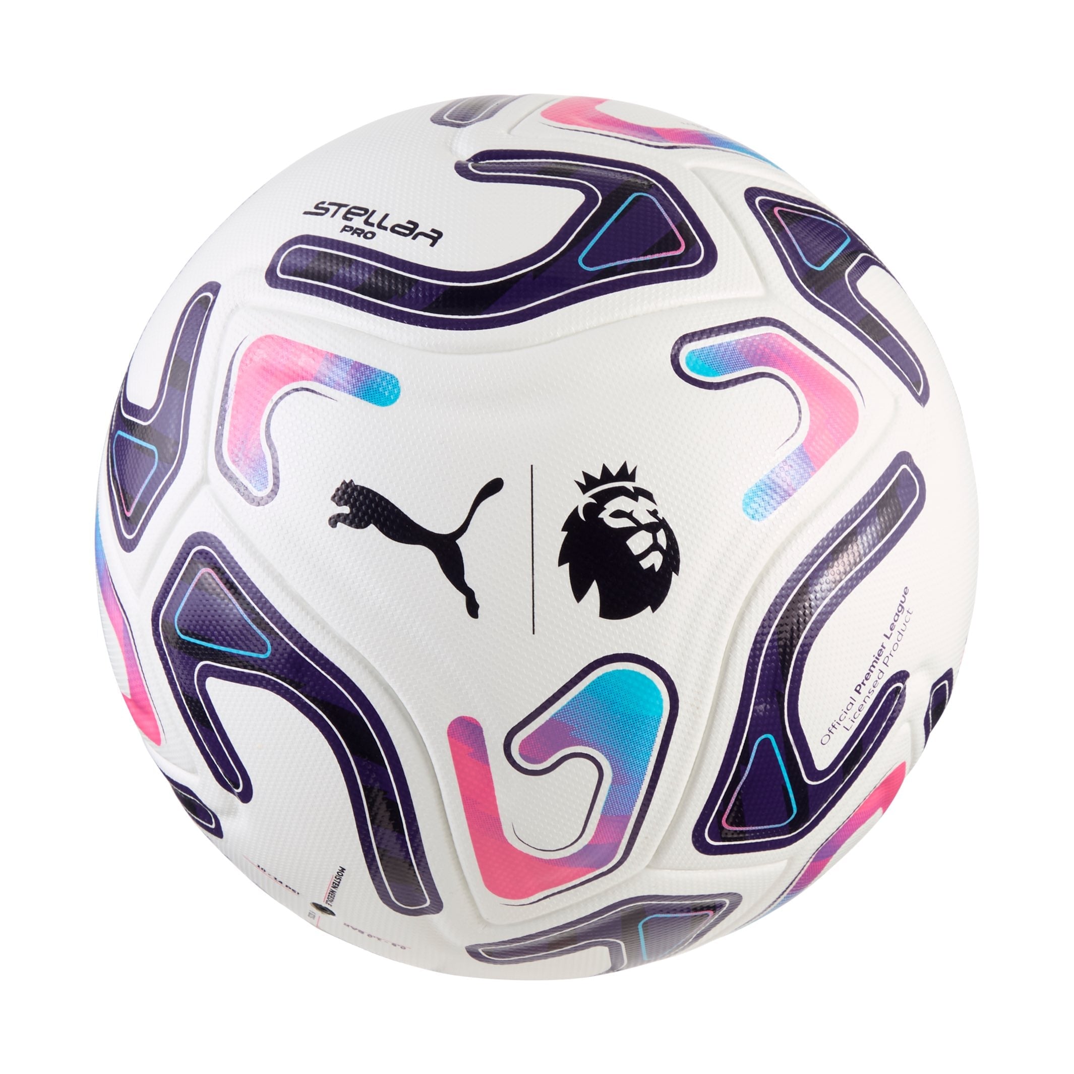 PUMA Stellar Pro Premier League Reactivity FIFA Quality Pro soccer ball front view