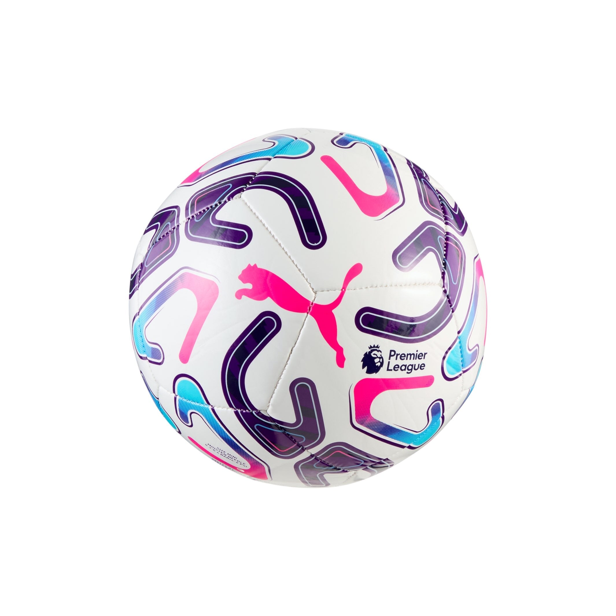 Angled view of PUMA Stellar Match Premier League Reactivity mini soccer ball