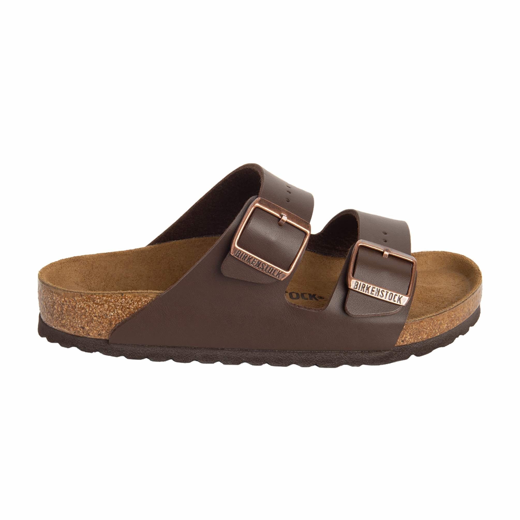 Birkenstock Arizona Birko-Flor Slides Birkenstock Brown 36
