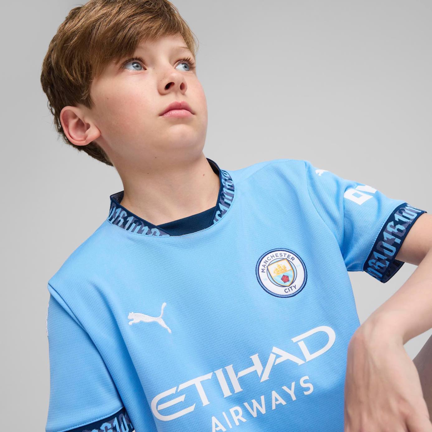 Manchester City 24/25 Home Jersey Jr. Licensed Jerseys Puma
