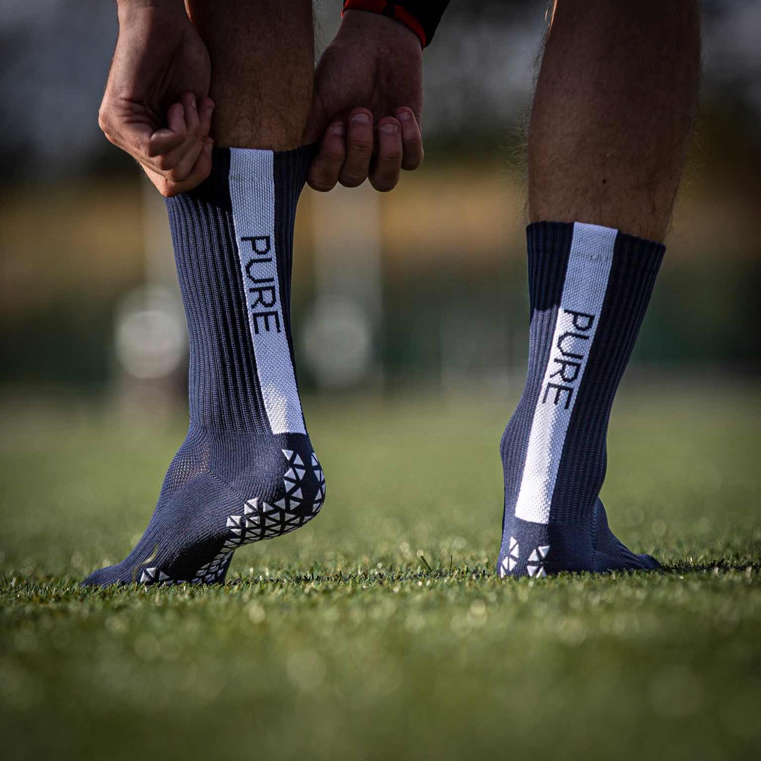 Pure Grip Socks Navy Grip Socks Pure
