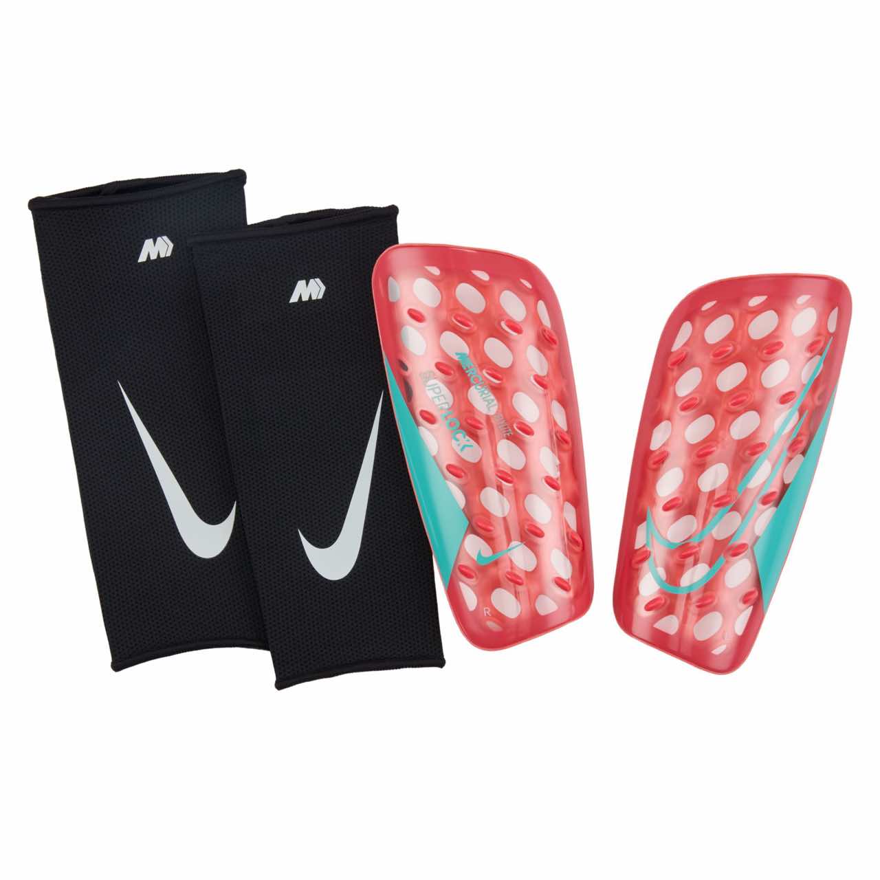 Nike Mercurial FlyLite SuperLock Shin Guards Nike Orange S