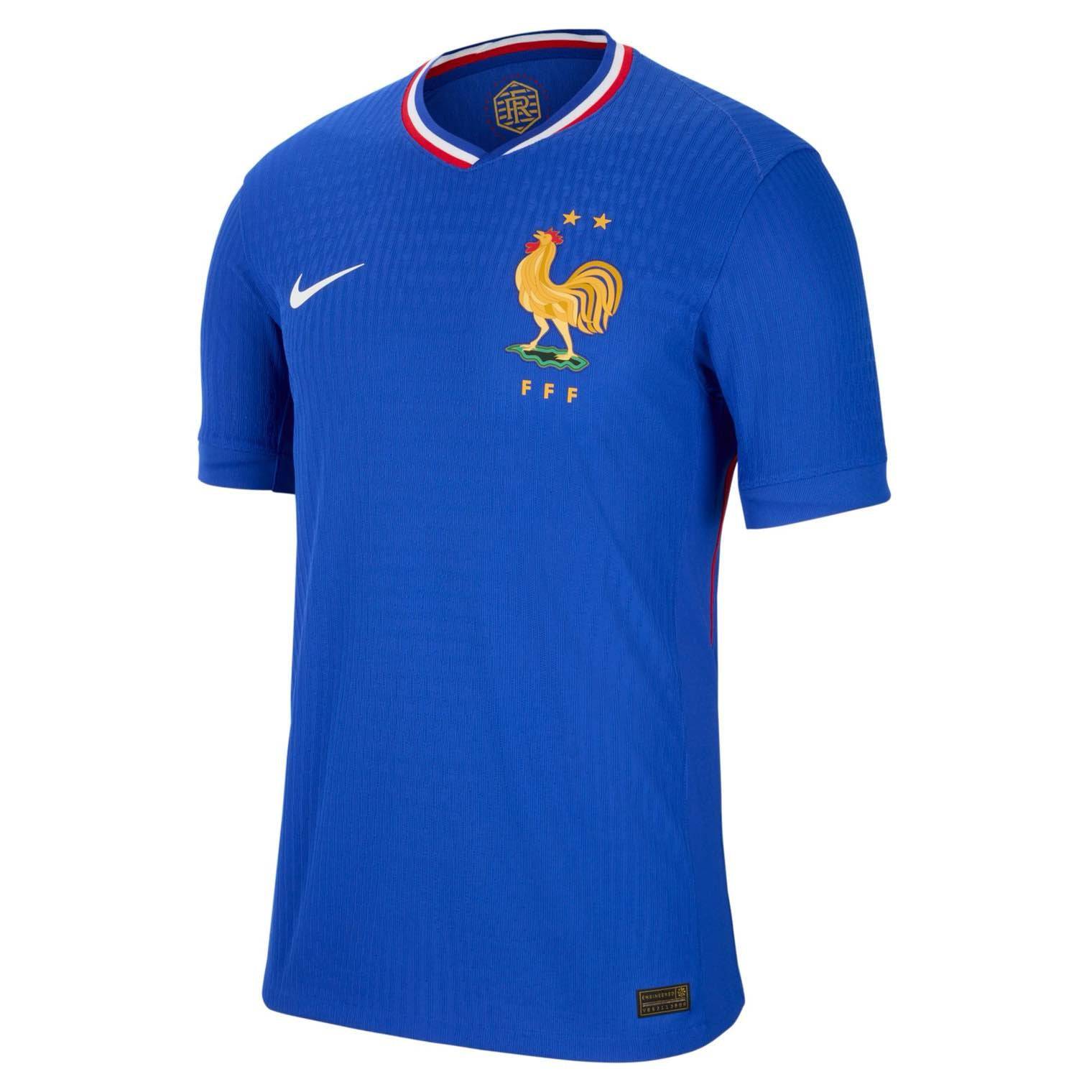 France FFF 2024/25 Match Home Licensed Jerseys Nike Blue S