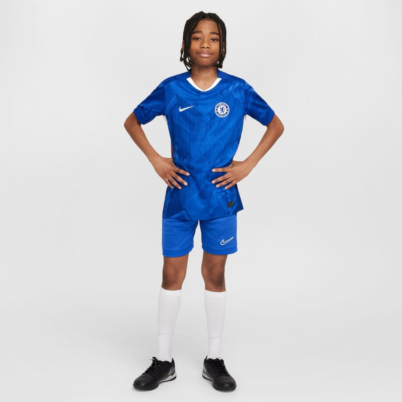 Chelsea F.C. 2025/26 Stadium Home Jr. Licensed Jerseys Nike