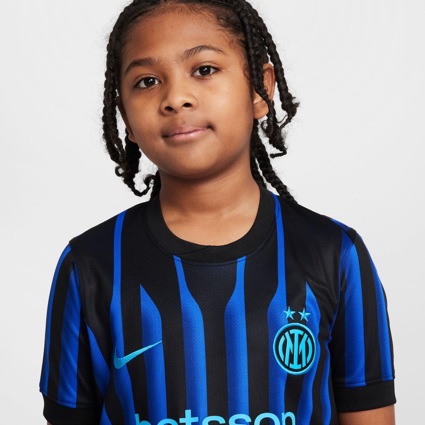 Inter Milan 2025/26 Stadium Home Jr. Official Jerseys Nike