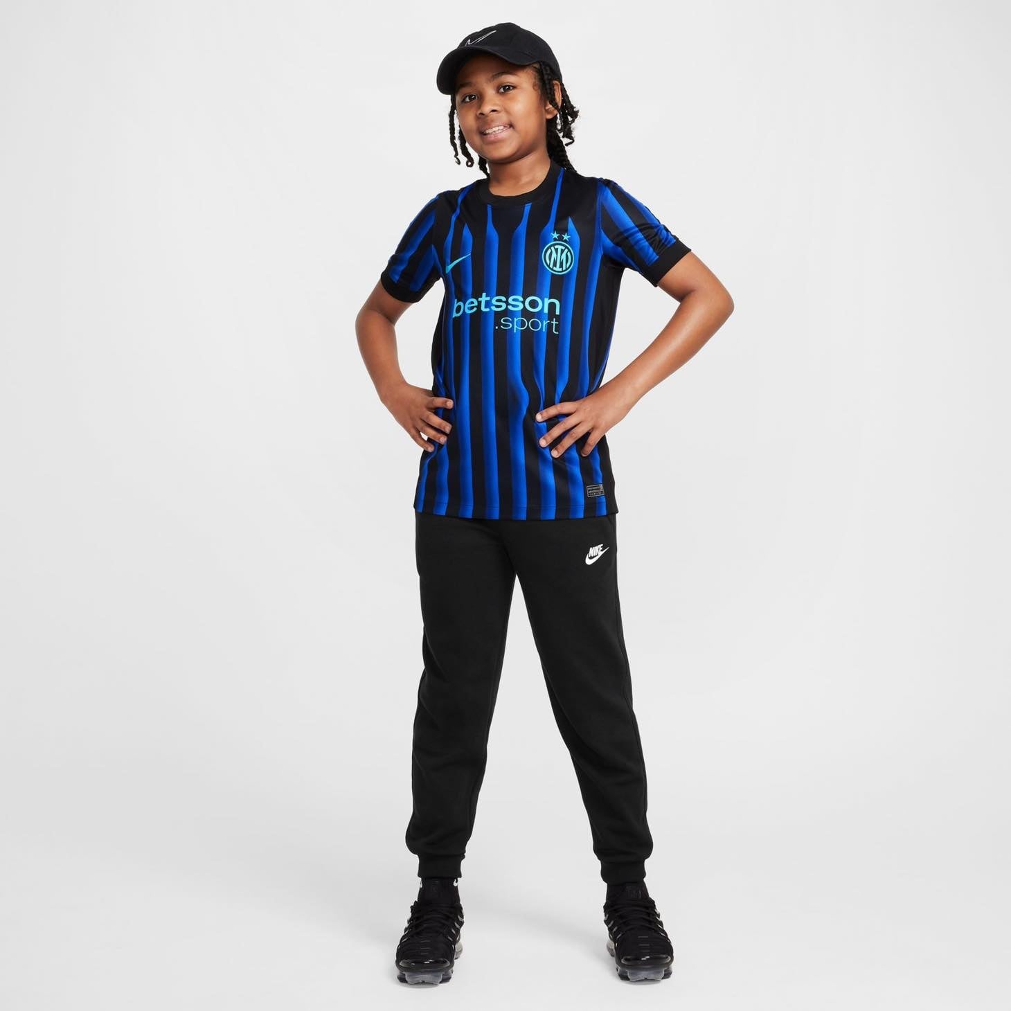Inter Milan 2025/26 Stadium Home Jr. Official Jerseys Nike