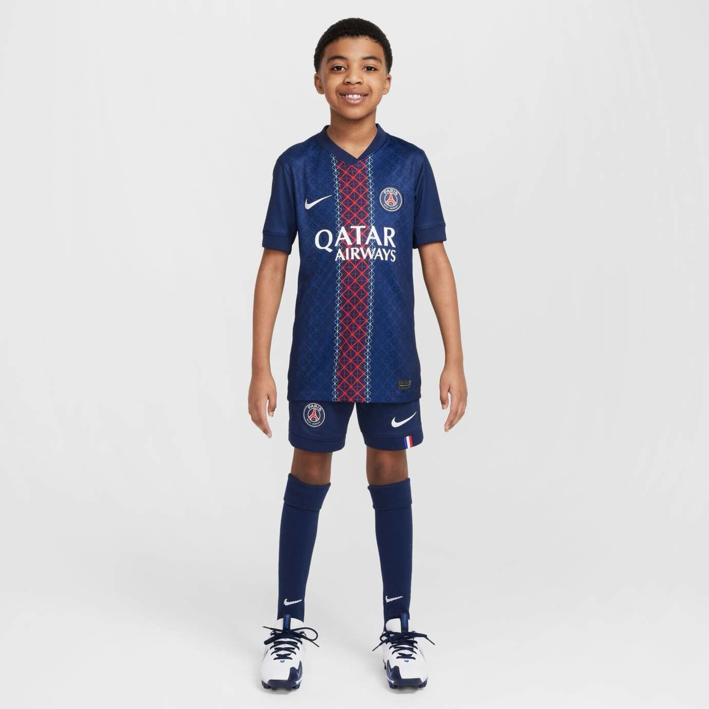 Paris Saint-Germain 2025/26 Stadium Home Jr. Licensed Jerseys Nike