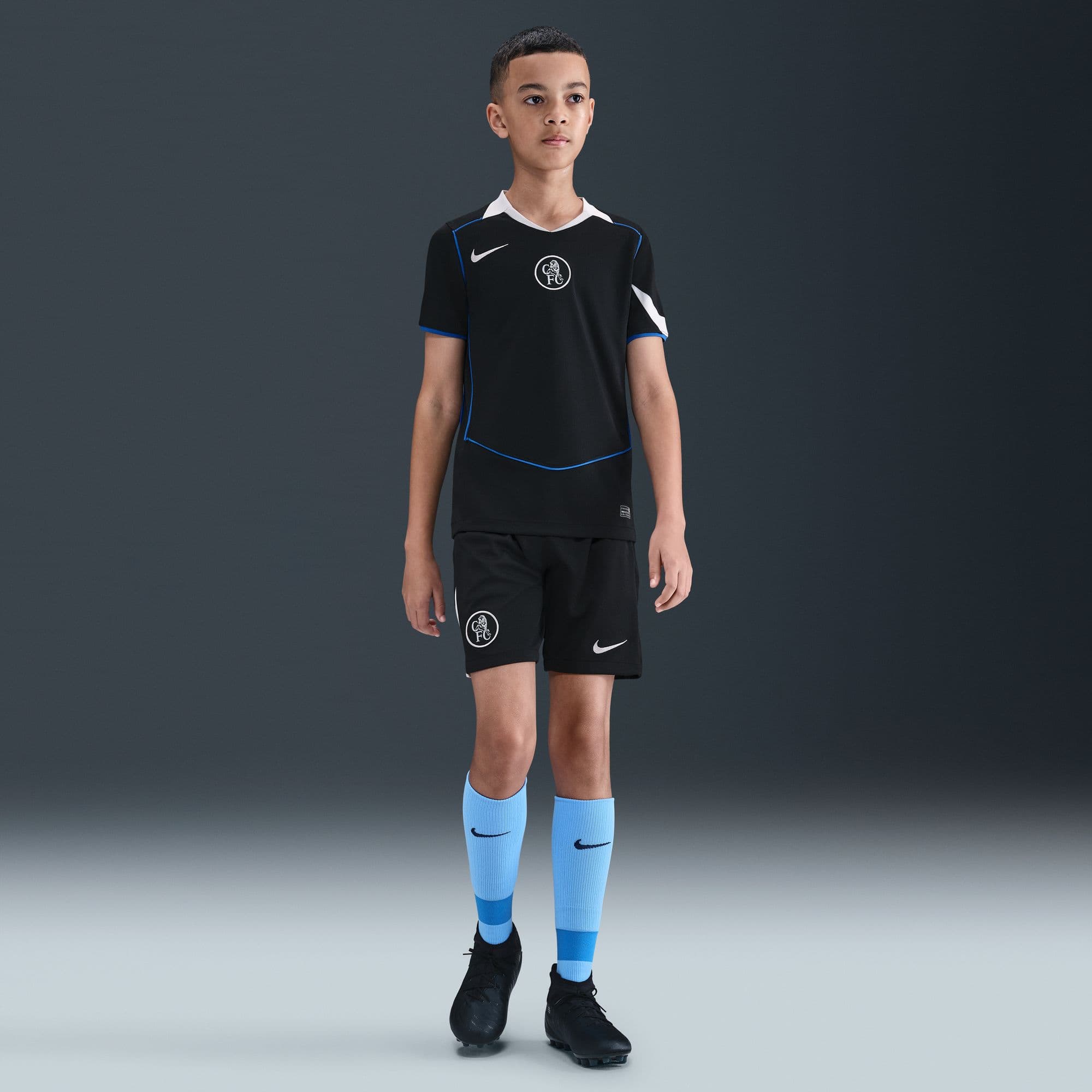 Chelsea FC 2025/26 Stadium Third Jr. Official Jerseys Nike