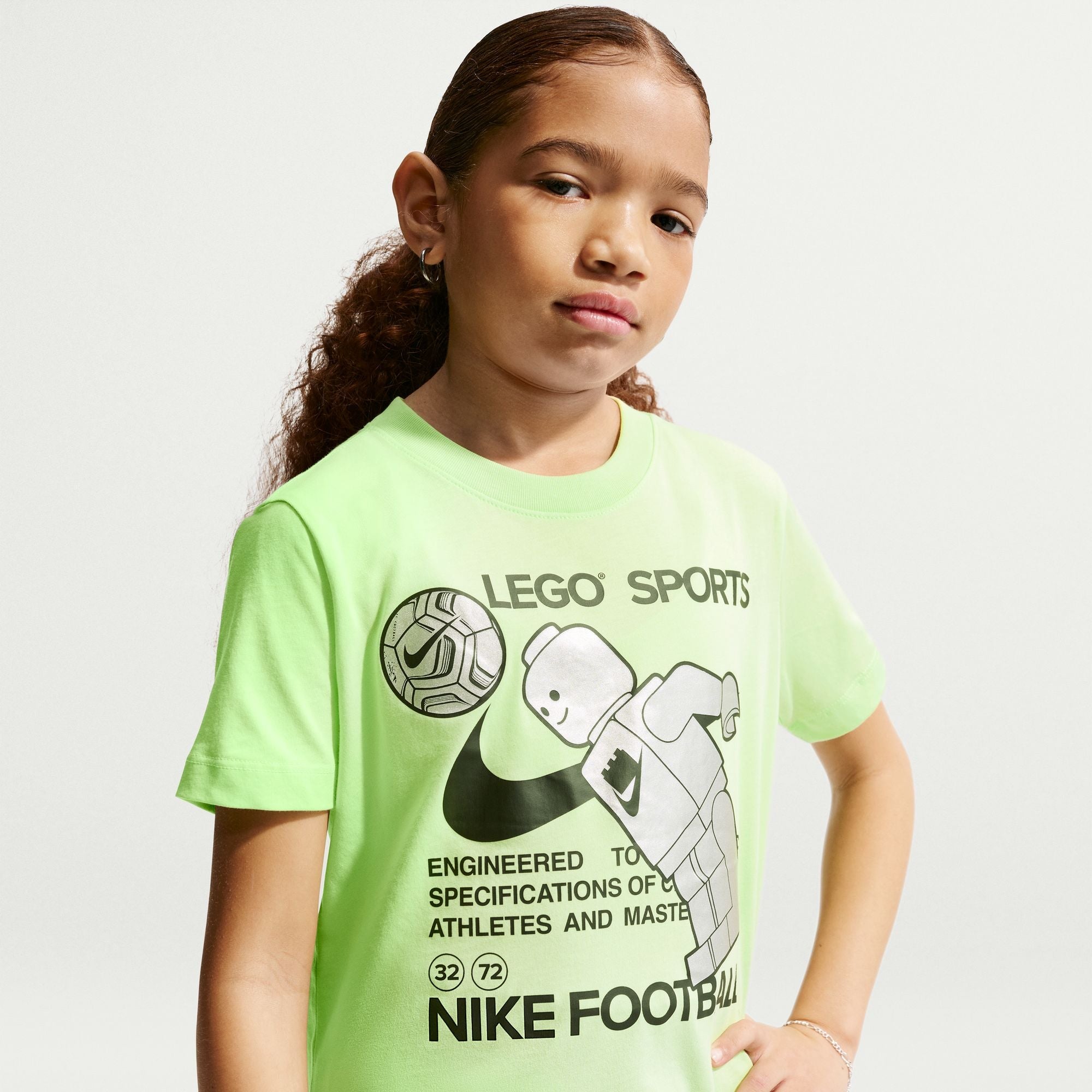 Nike x LEGO® Collection T-Shirt Lifestyle Tops Nike Green YXS