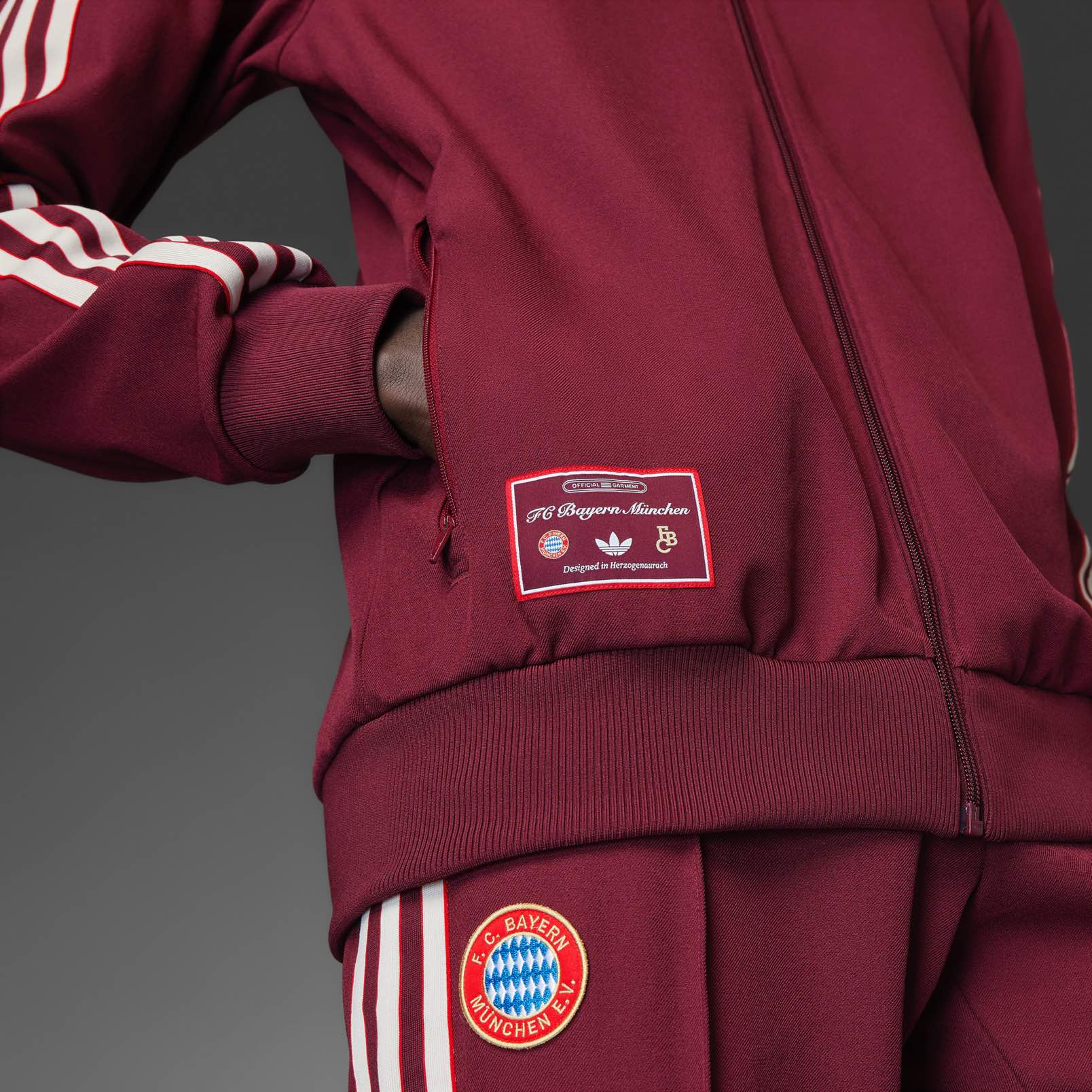 FC Bayern Terrace Icons Track Top Licensed Jerseys adidas