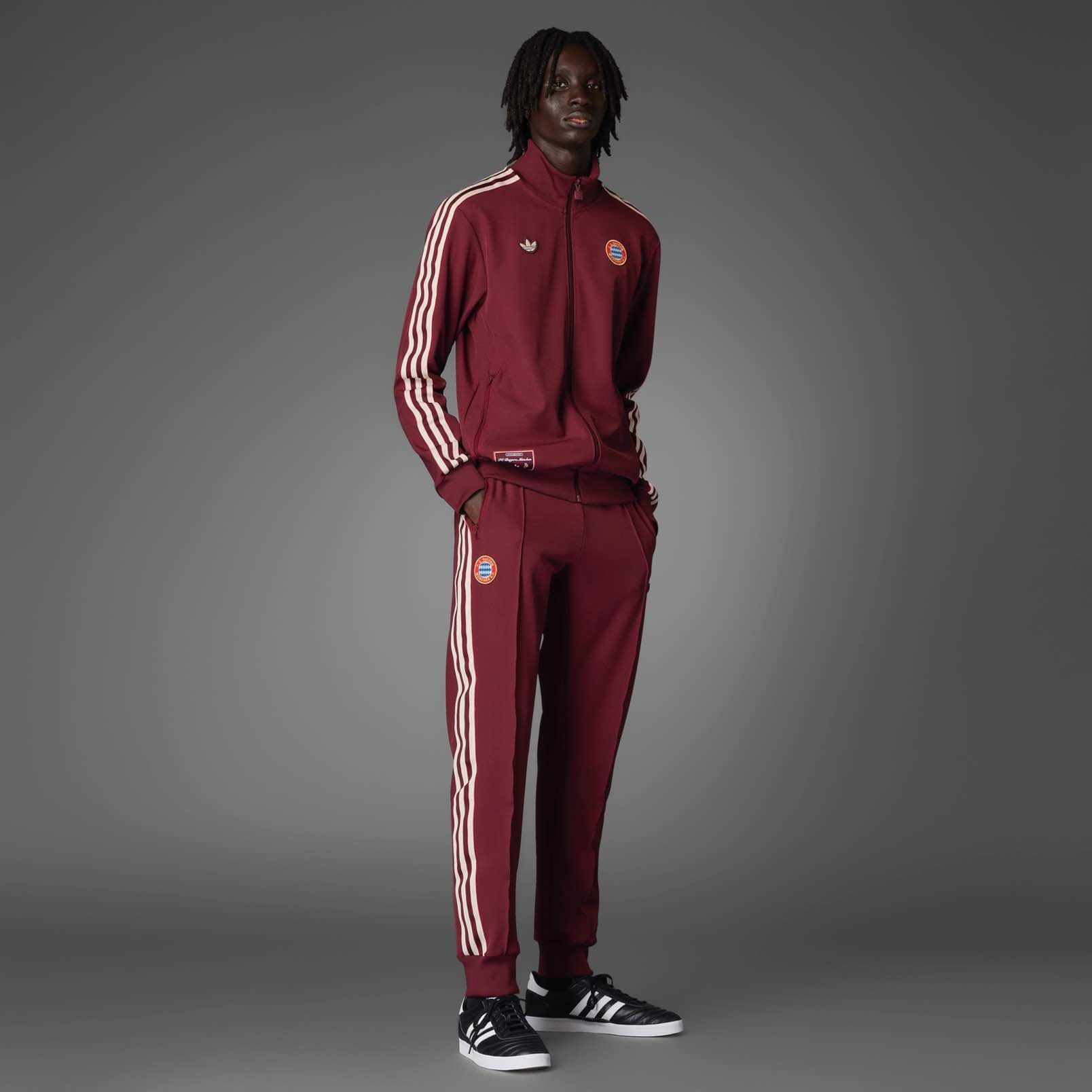 FC Bayern Terrace Icons Track Top Licensed Jerseys adidas
