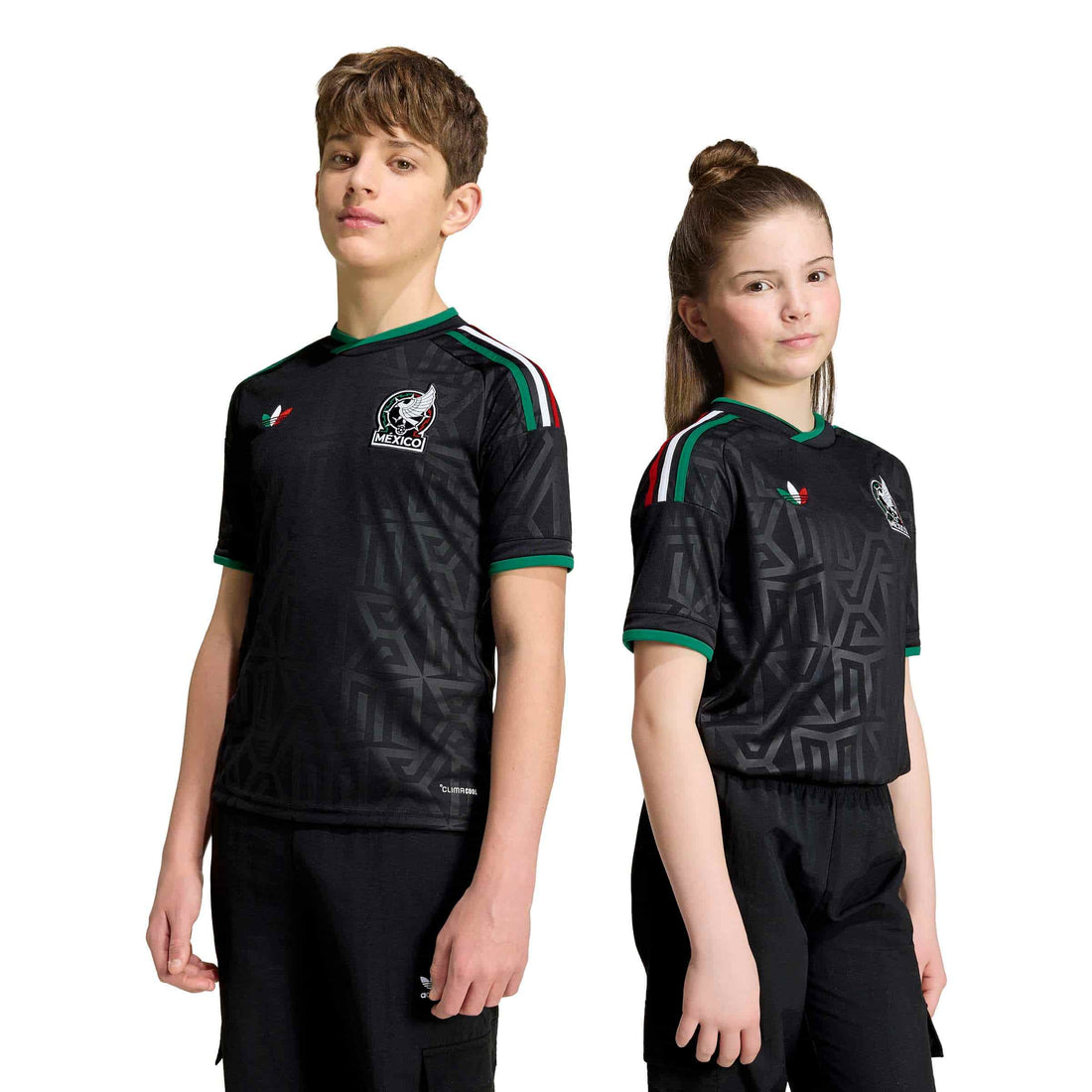 Mexico 26 Third Jersey Youth Official Jerseys adidas Black YXS