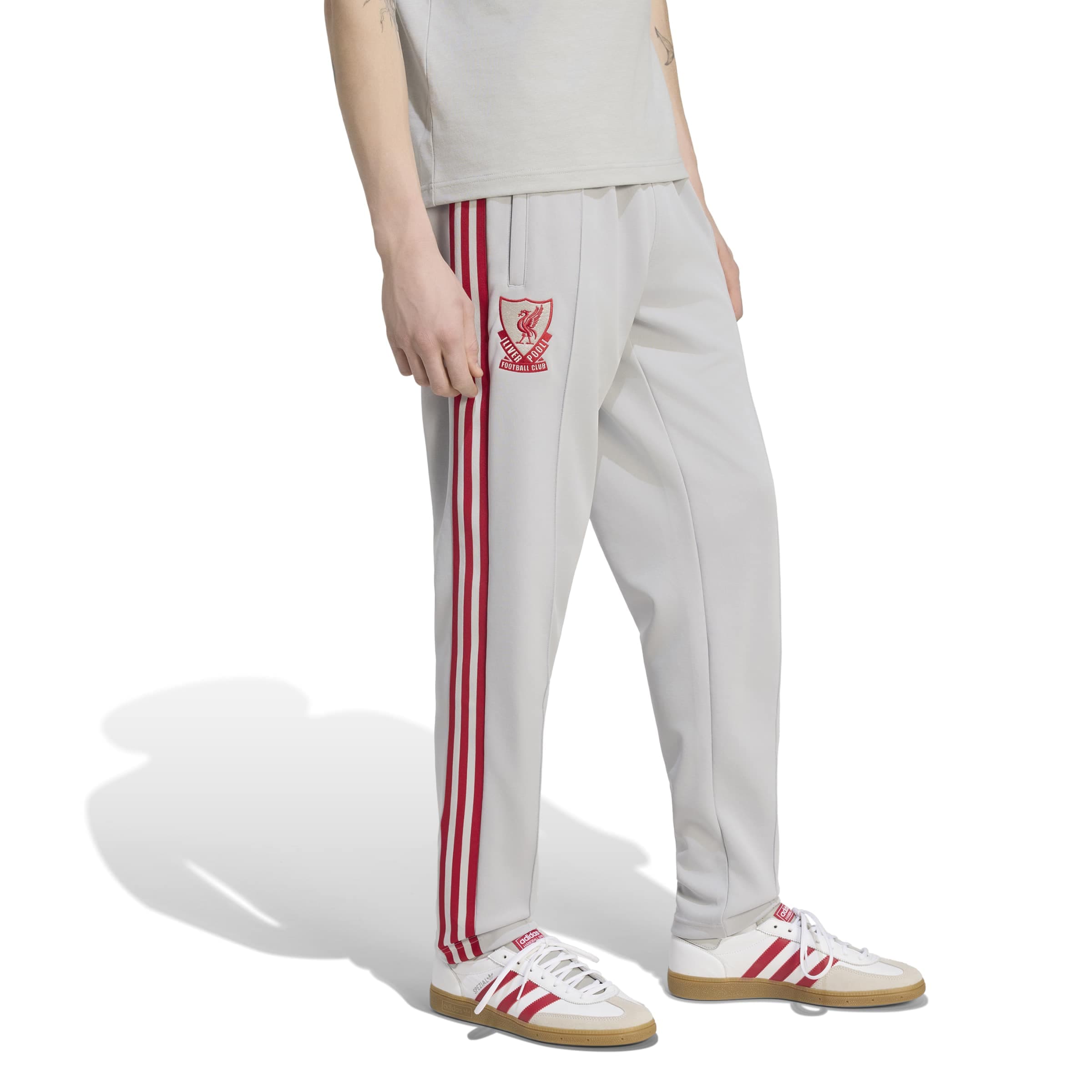 Liverpool FC Originals Track Pants Training Bottoms adidas Grey XS