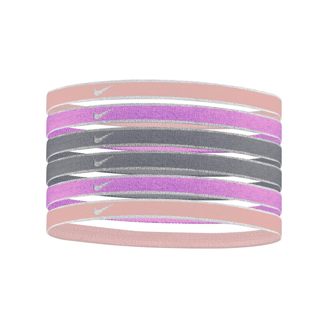 Nike Swoosh Sport Headbands Assorted 6PK Headbands Nike Pink ONE SIZE