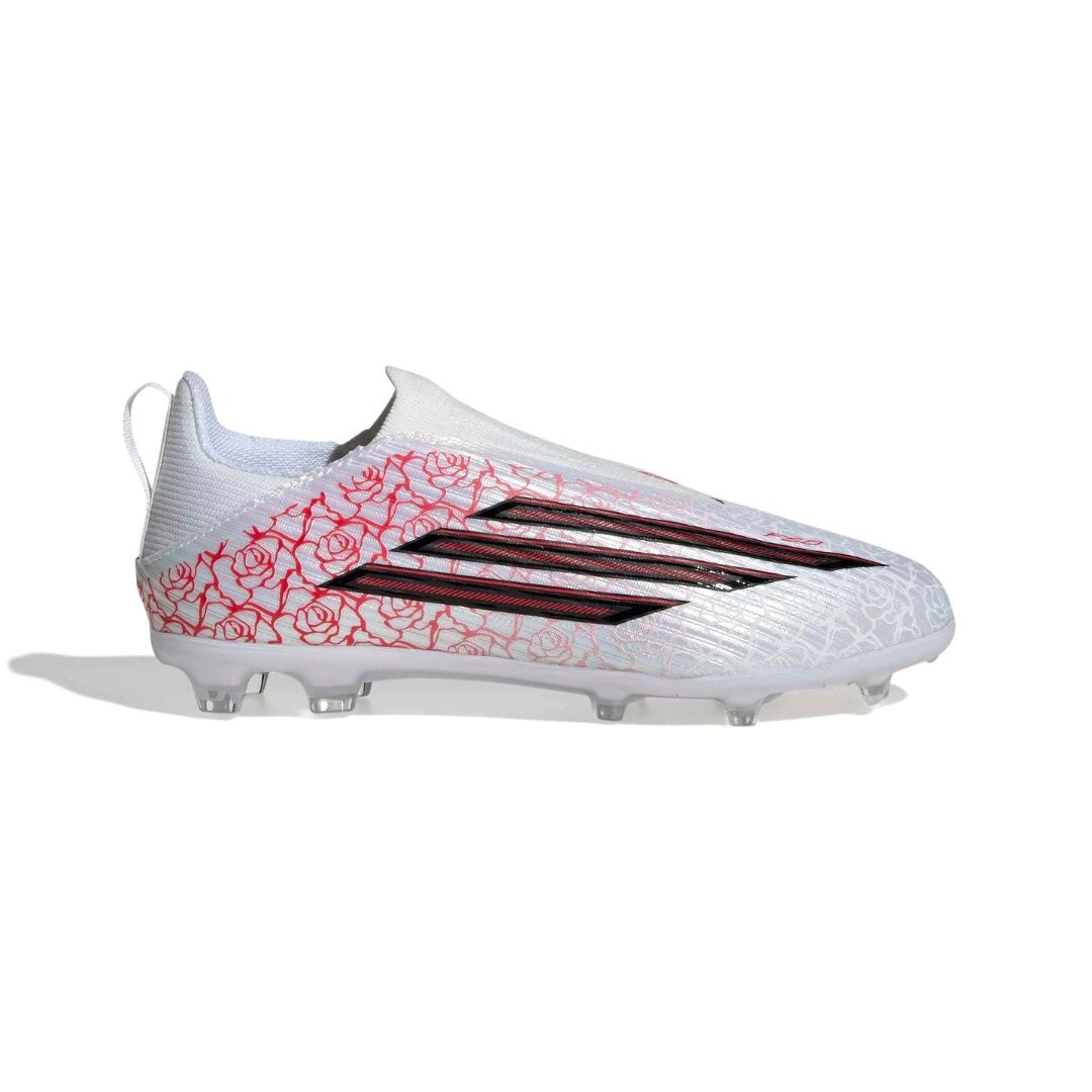 adidas F50 LEAGUE Laceless "Lamine Yamal" FG Jr. Firm Ground (FG) adidas White 10.5C