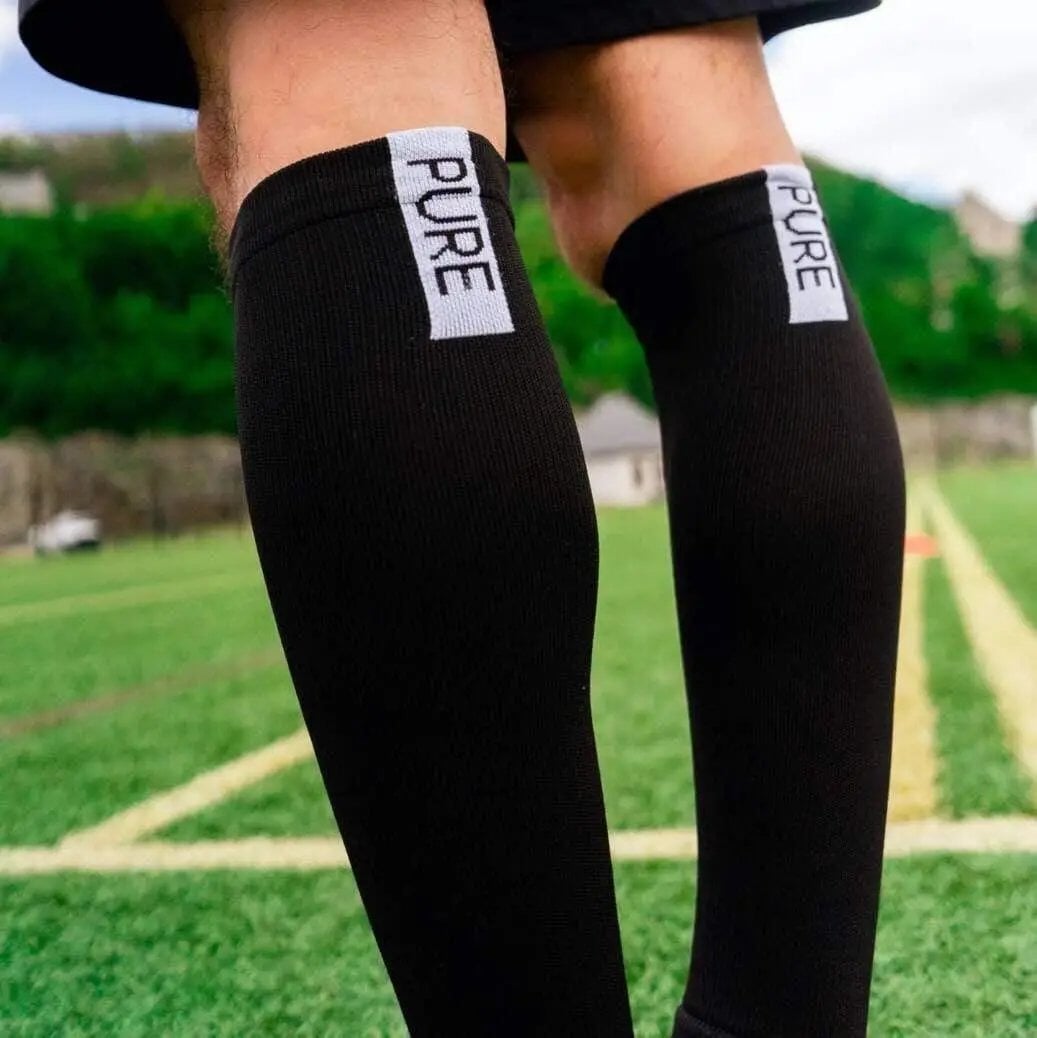 Pure Sleeves Black Soccer Sleeves Pure