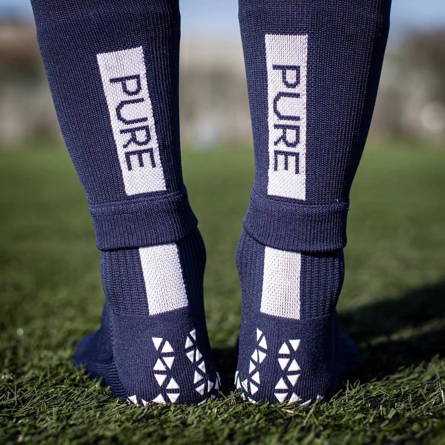 Pure Sleeves Long Navy Soccer Sleeves Pure