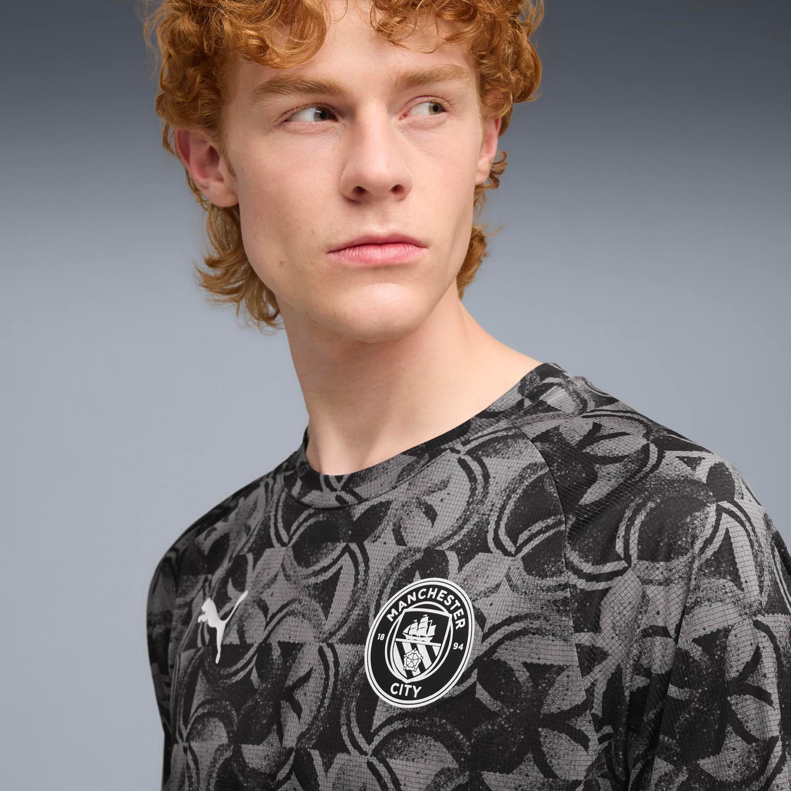 Manchester City Pre-match Jersey Pre-match Tops PUMA 