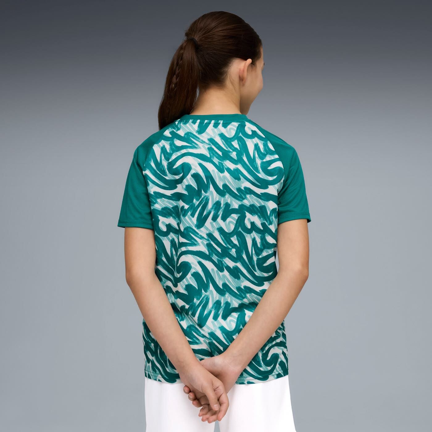 Portugal Warm Up Training Top Youth back view worn by young model