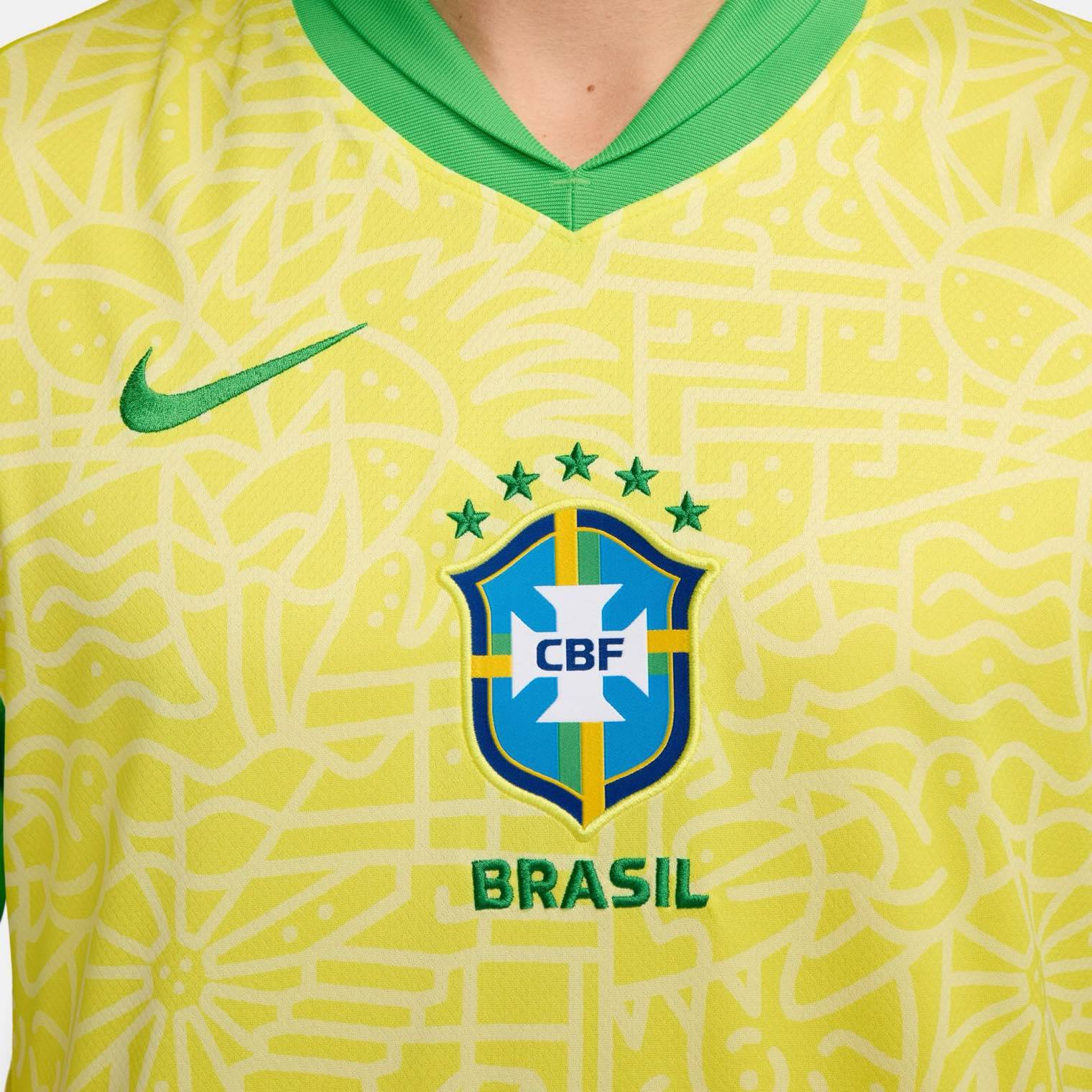 Brazil 2024 Stadium Home Licensed Jerseys Nike 