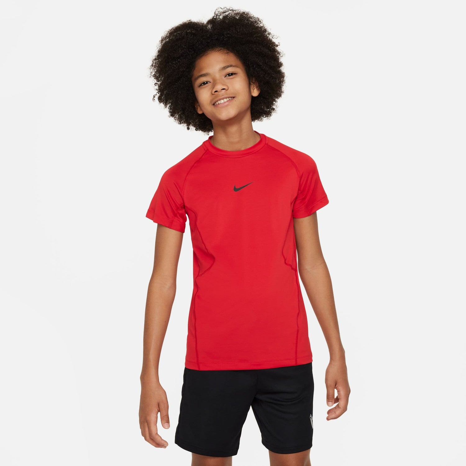 Nike Pro Short Sleeve Training Top Youth Training Tops Nike Red YXS 