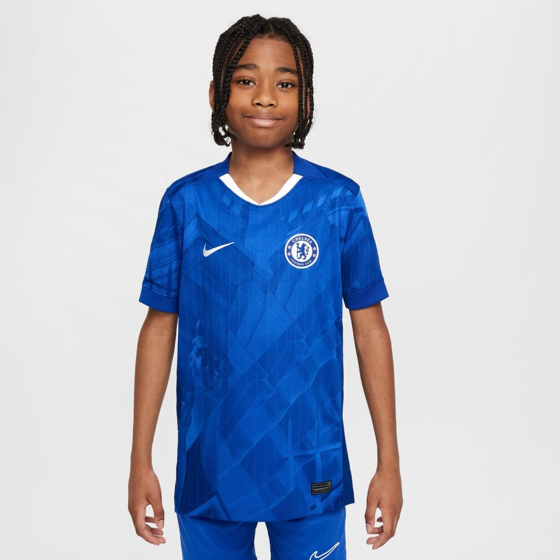 Chelsea F.C. 2025/26 Stadium Home Jr. Licensed Jerseys Nike