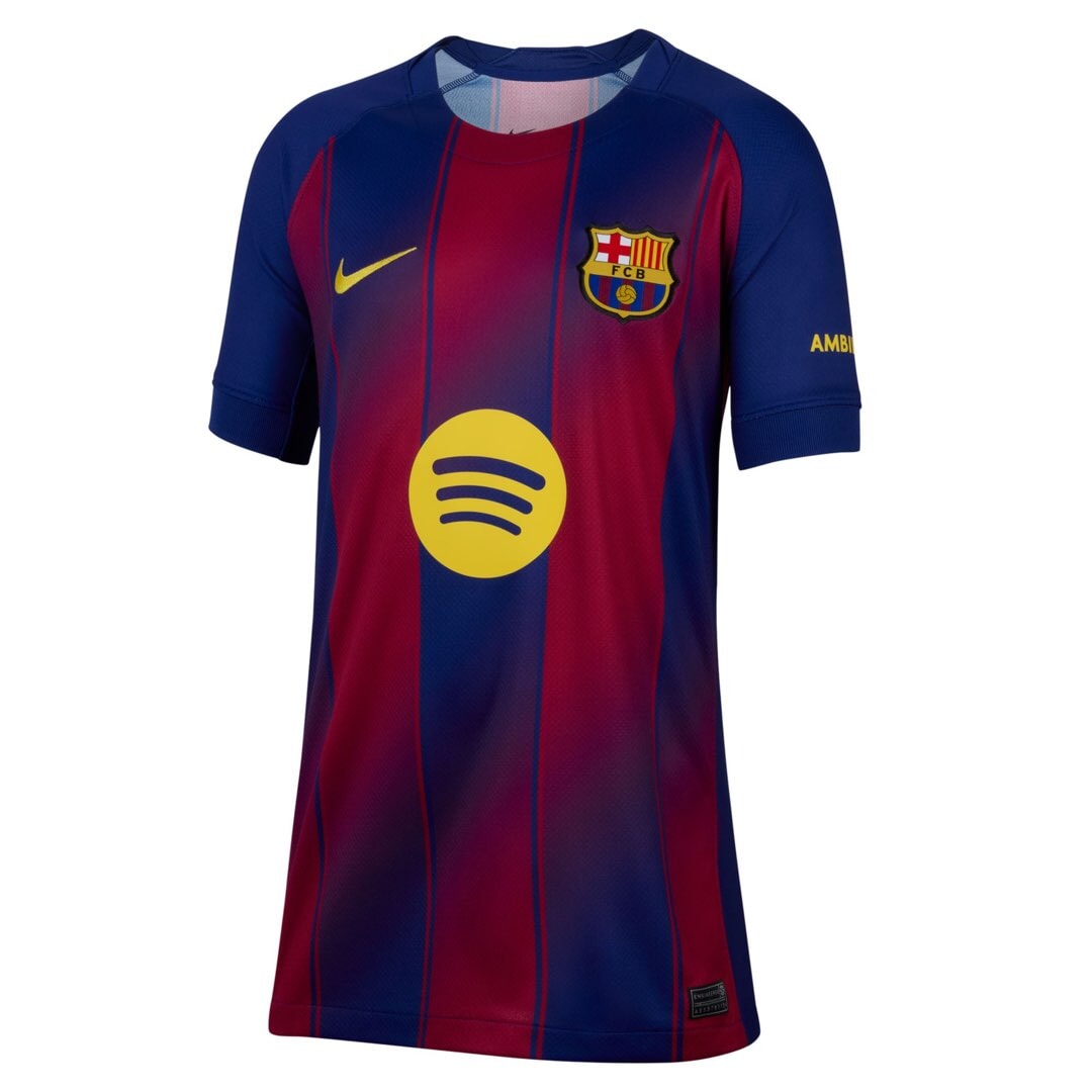 FC Barcelona 2025/26 Stadium Home Jr. Official Jerseys Nike Blue YXS