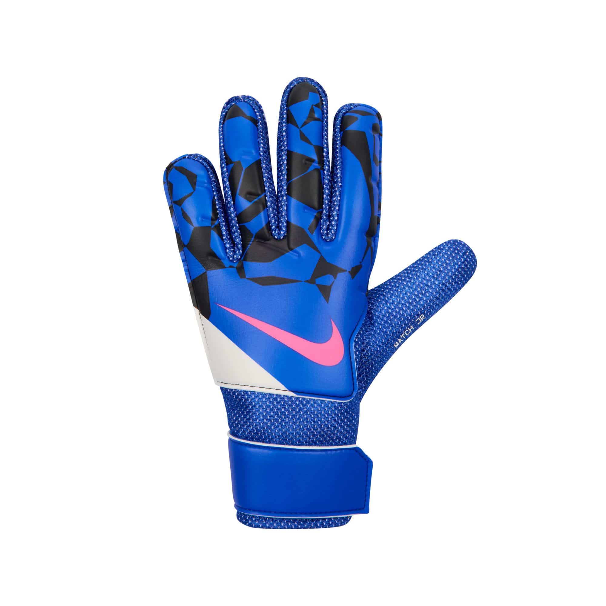 Nike Match Goalkeeper Gloves Youth blue colorway front view