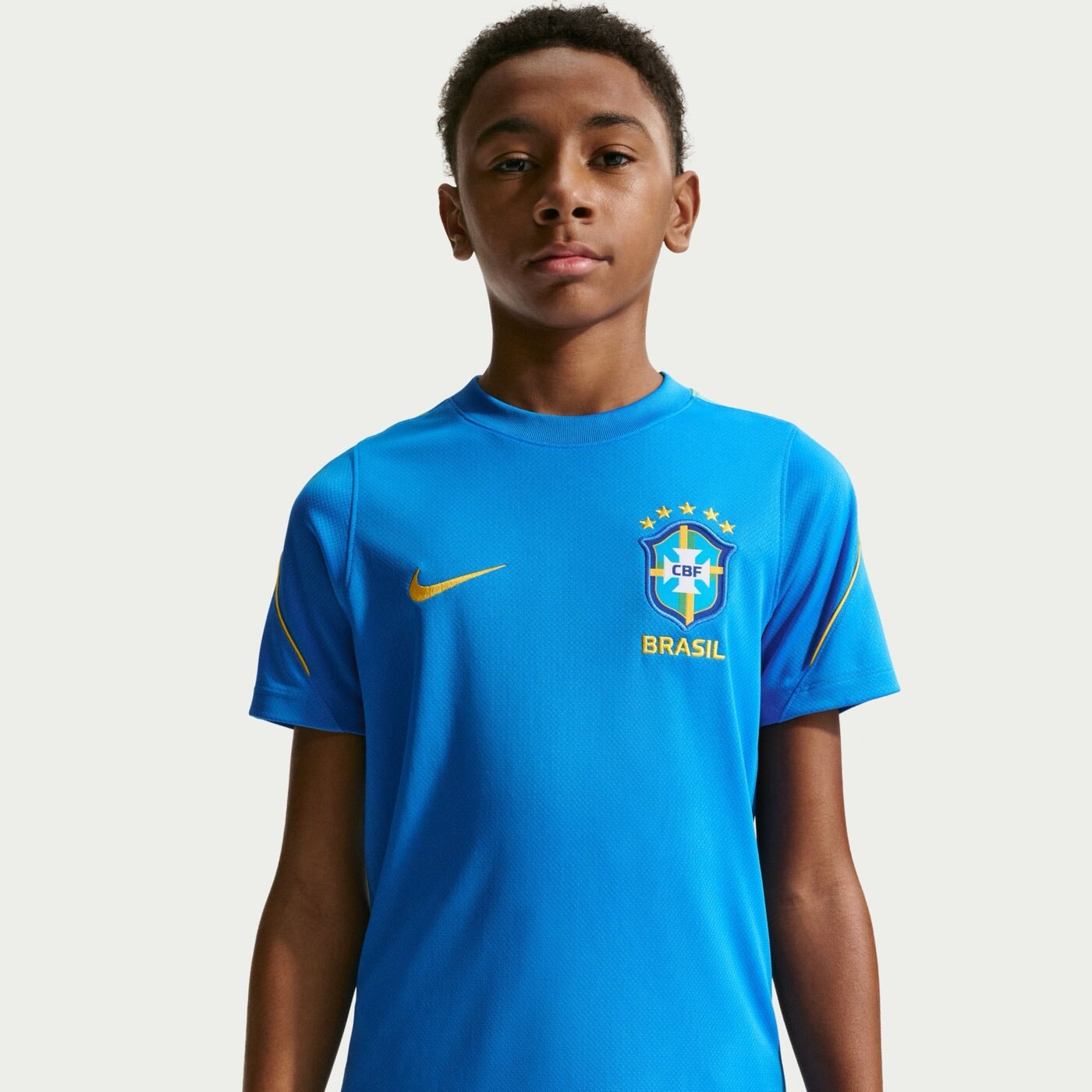 Brazil Strike Training Top Youth Training Tops Nike Blue YXS 