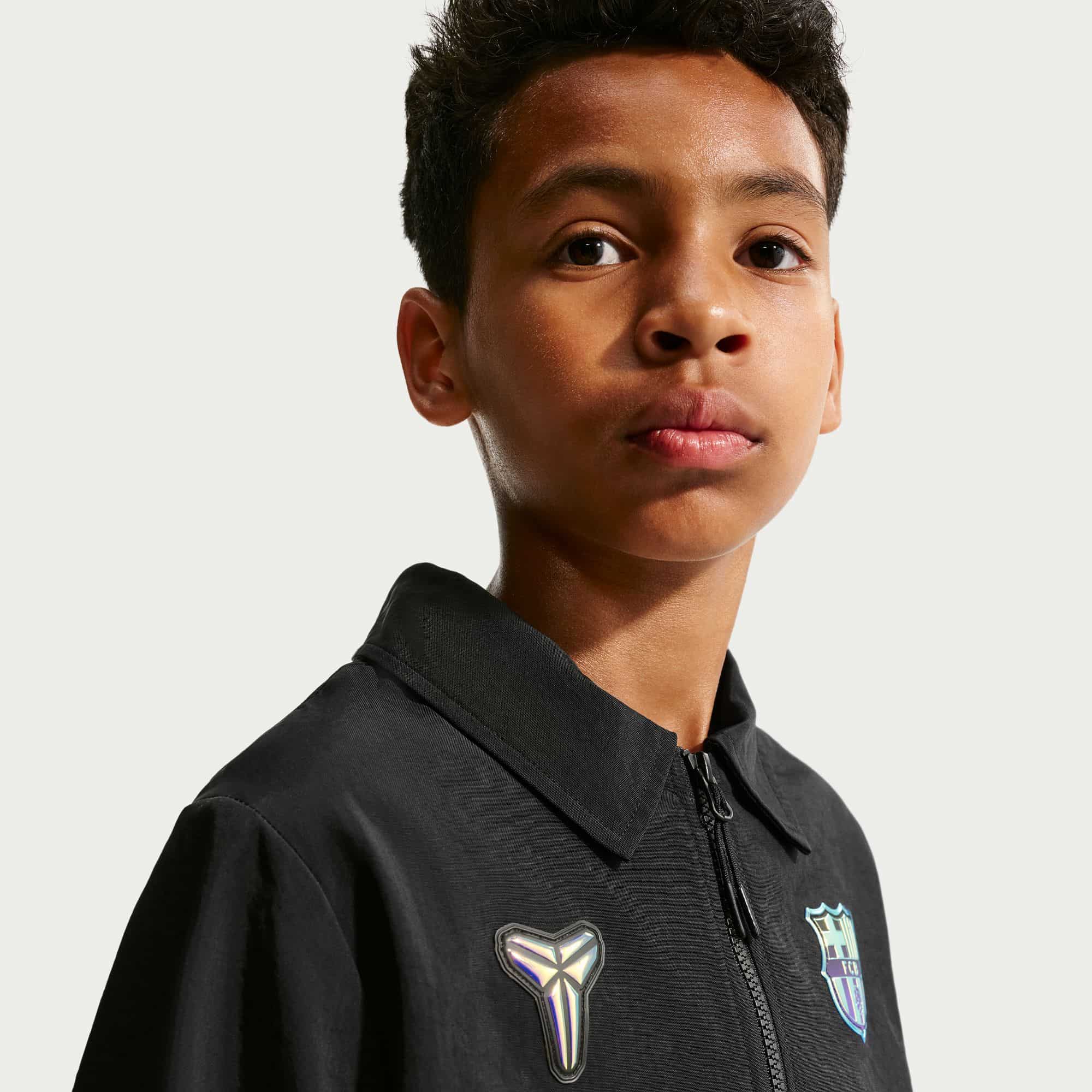 FC Barcelona Away Soccer Jacket Youth Jackets Nike 
