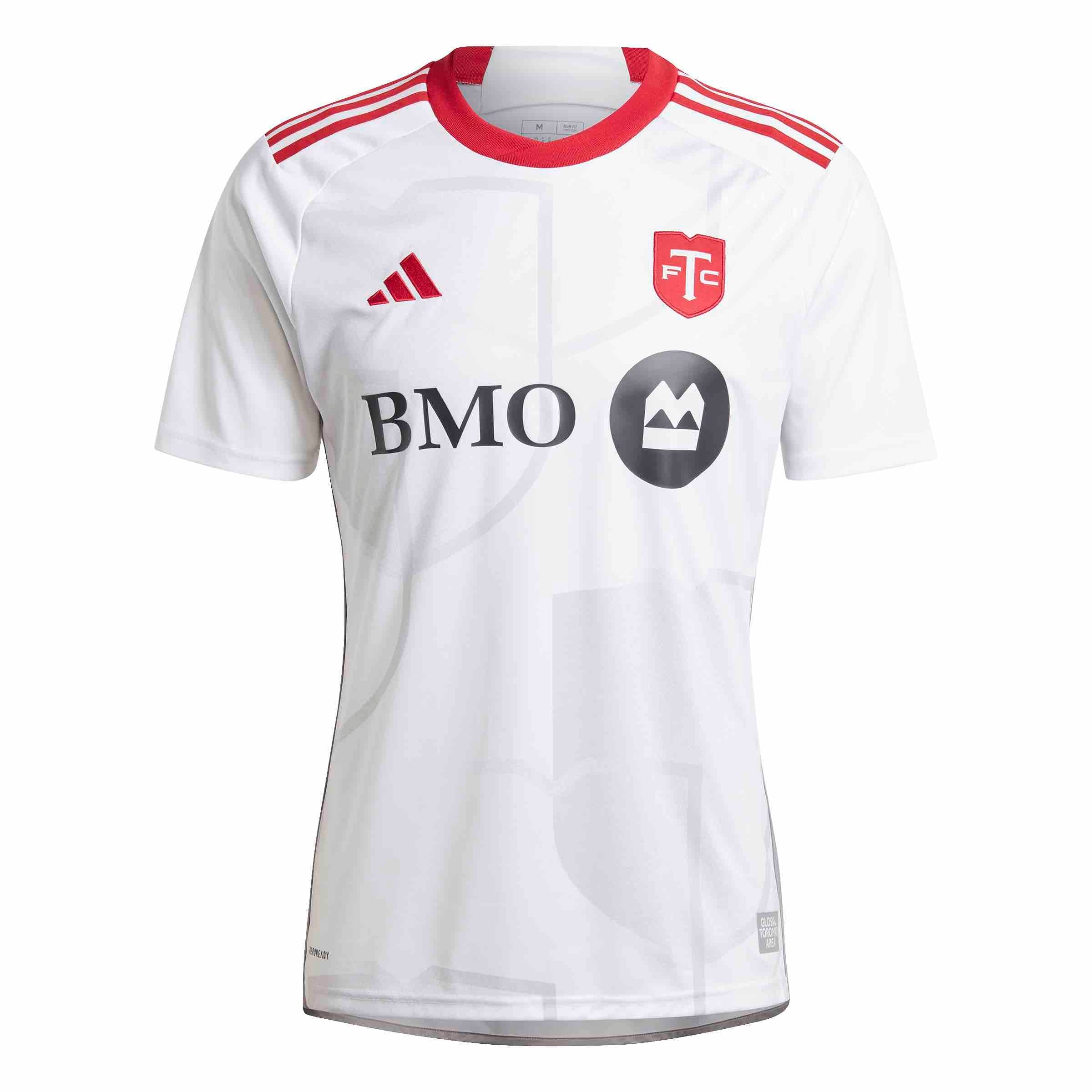 Toronto FC 23/24 Away Jersey Licensed Jerseys adidas White S 