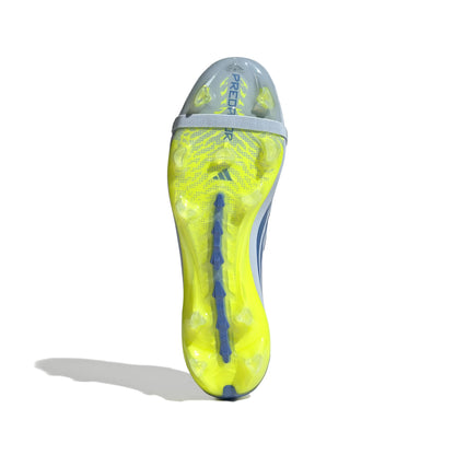 adidas Predator Elite Fold-Over Tongue FG outsole view white blue yellow