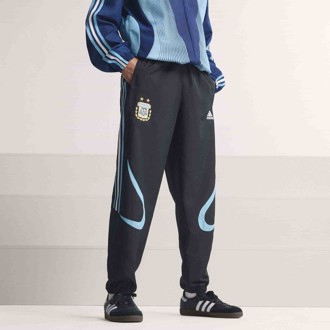 Argentina Track Pants 2006 Training Bottoms adidas Black XS 