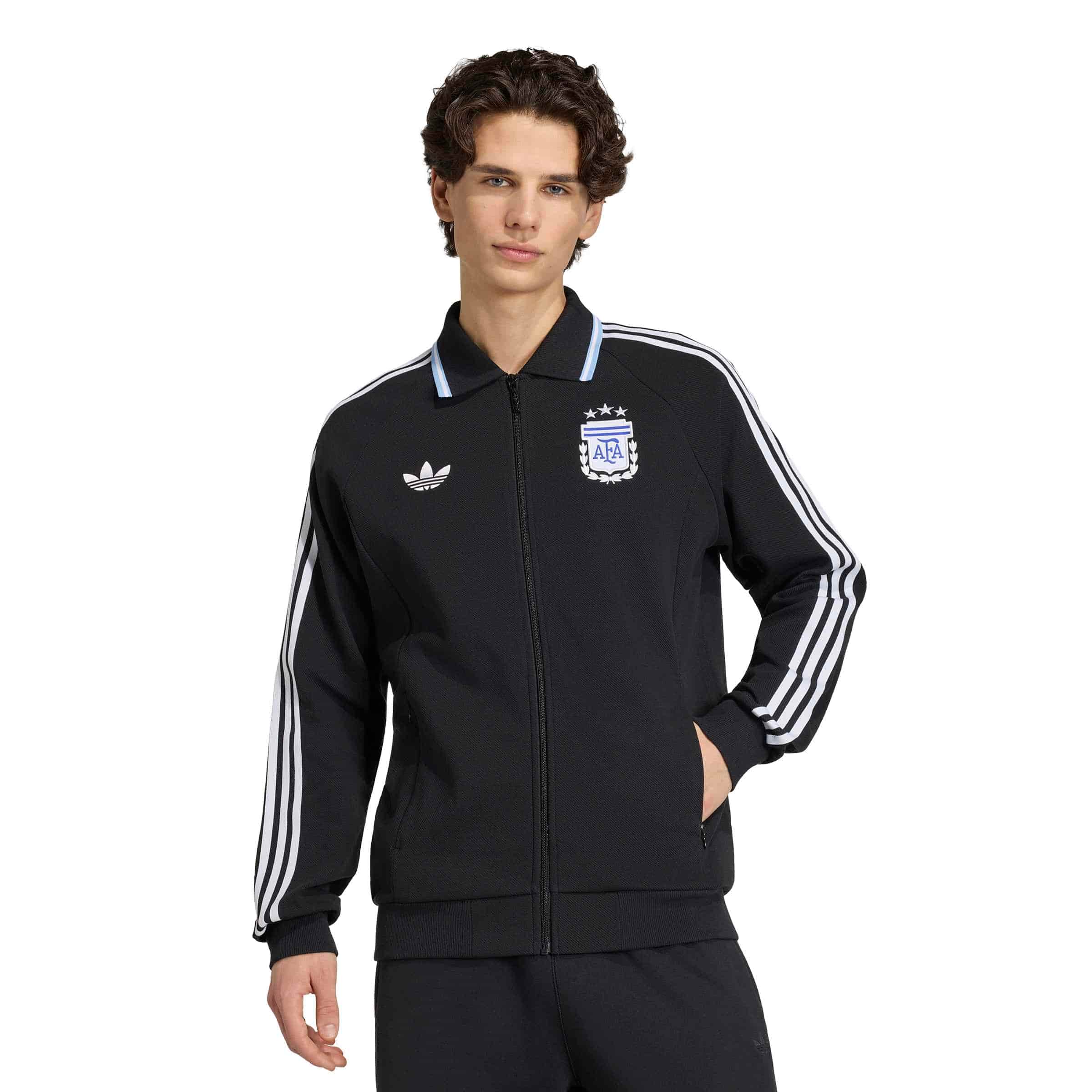 Argentina Away Anthem Jacket Jackets adidas Black XS 