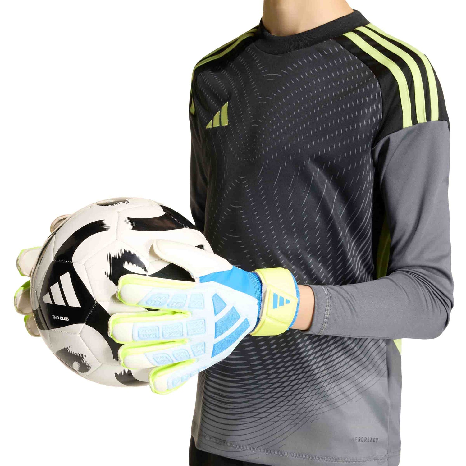 adidas Predator Match Fingersave Goalkeeper Gloves Jr. Goalkeeper Gloves adidas 