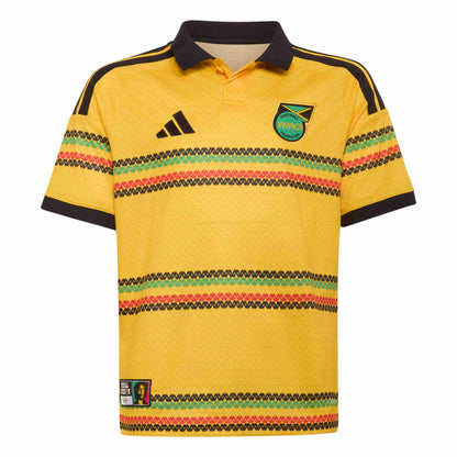 Jamaica 26 x Bob Marley Home Jersey Jr. Official Jerseys adidas Yellow YXS 