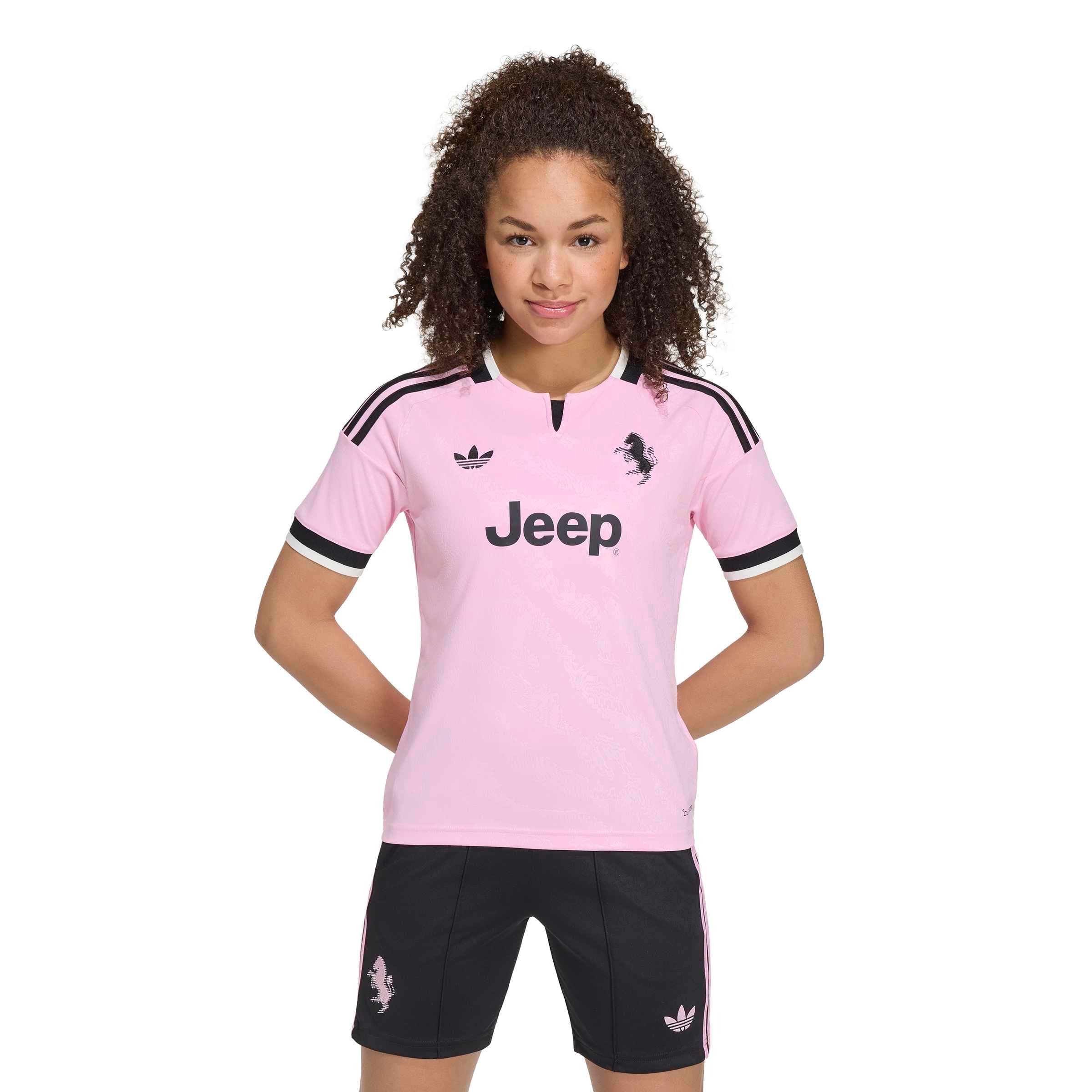 Juventus 26/27 Away Jersey Youth Official Jerseys adidas Pink YS 