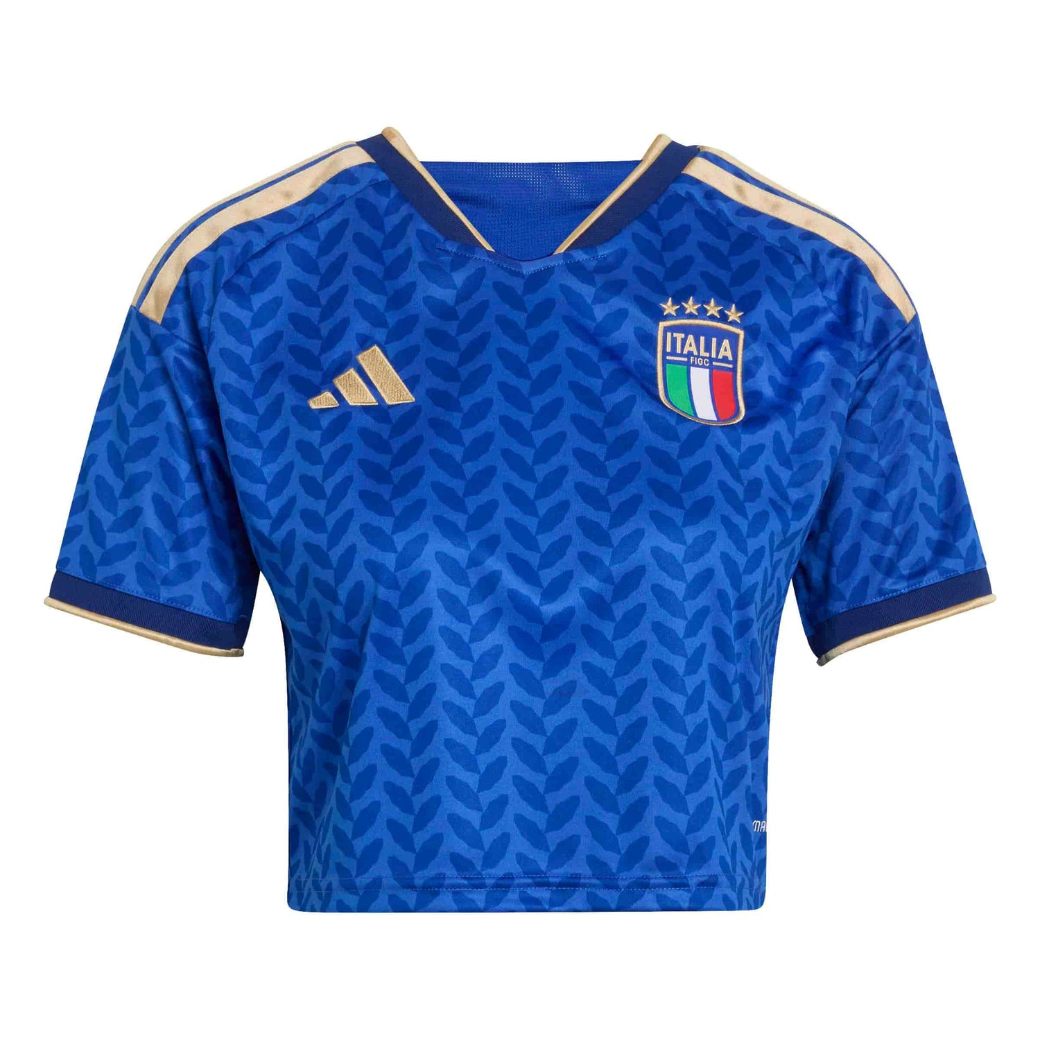 Italy 26 Home Cropped Jersey Official Jerseys adidas Blue XS 