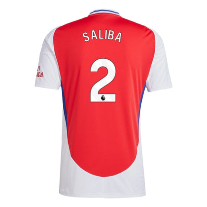 Arsenal 24/25 Home Jersey Players Licensed Jerseys adidas Red S SALIBA 