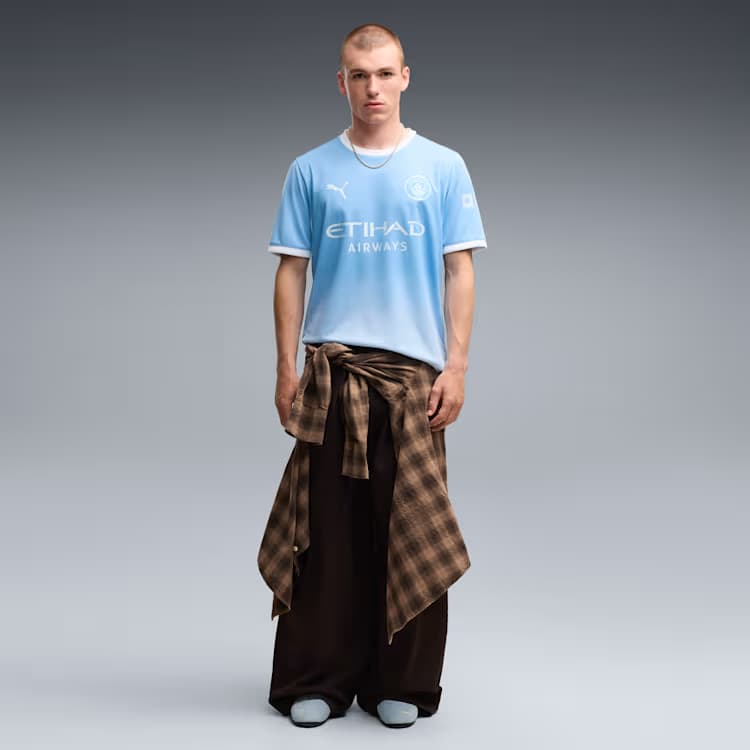 Manchester City Home Jersey lifestyle image worn by model