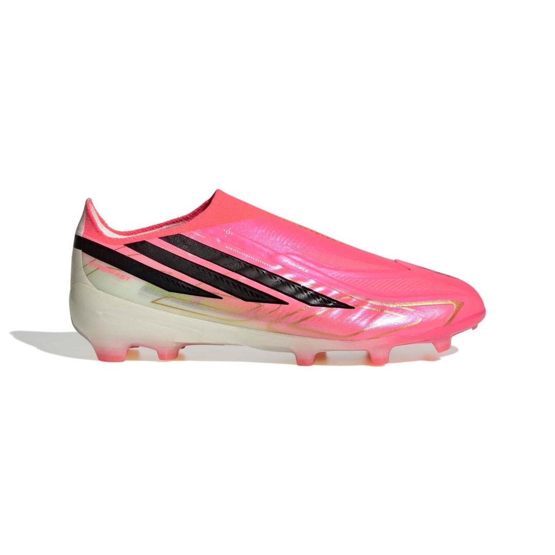adidas F50 Hyperfast Elite Laceless FG Jr. Firm Ground (FG) adidas Pink 1Y 