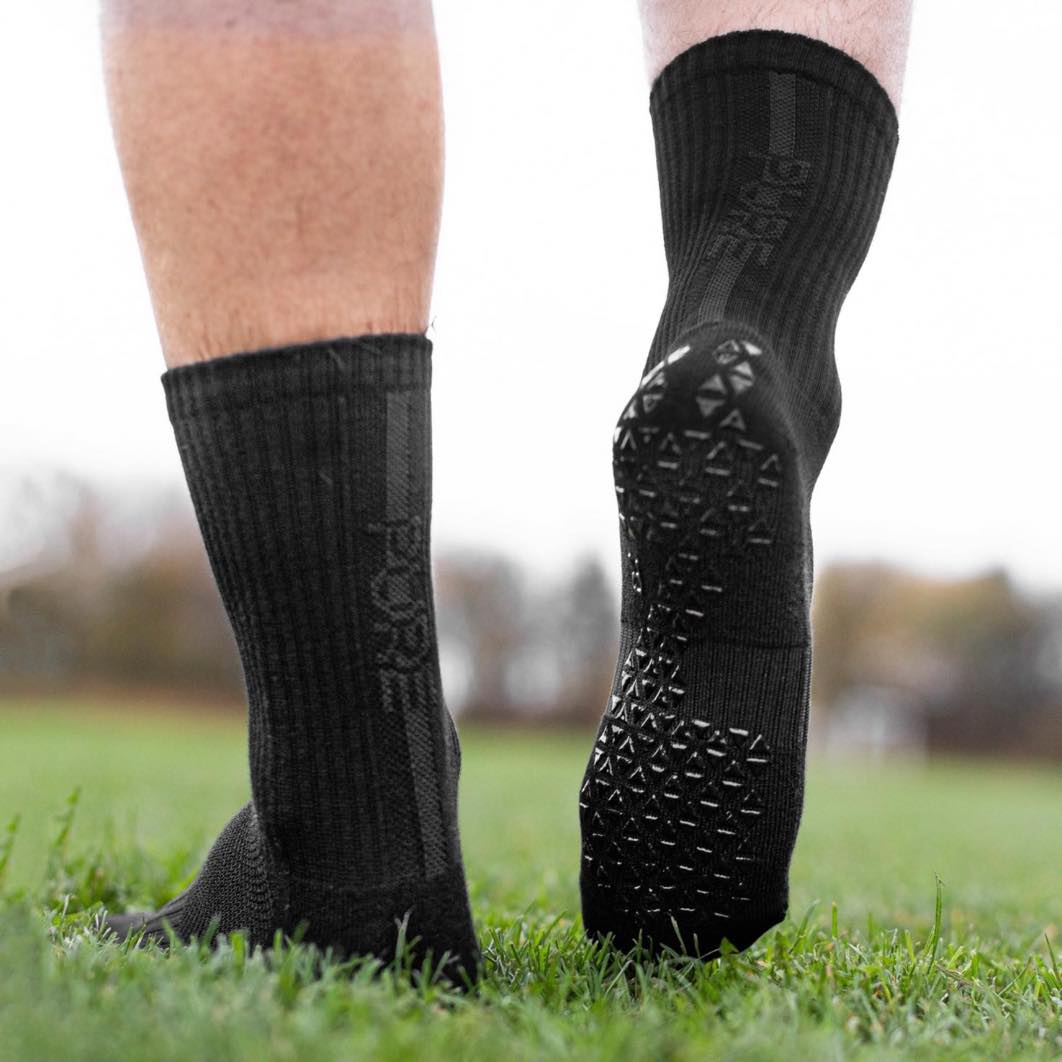 Pure Grip Socks Pro Blackout Grip Socks Pure Black S 